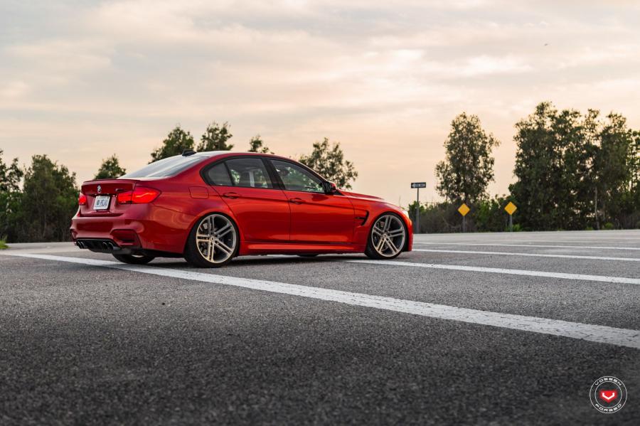  BMW M3 Sedan on Vossen Wheels (CG-203) 2017 года  (фото 8 из 16)